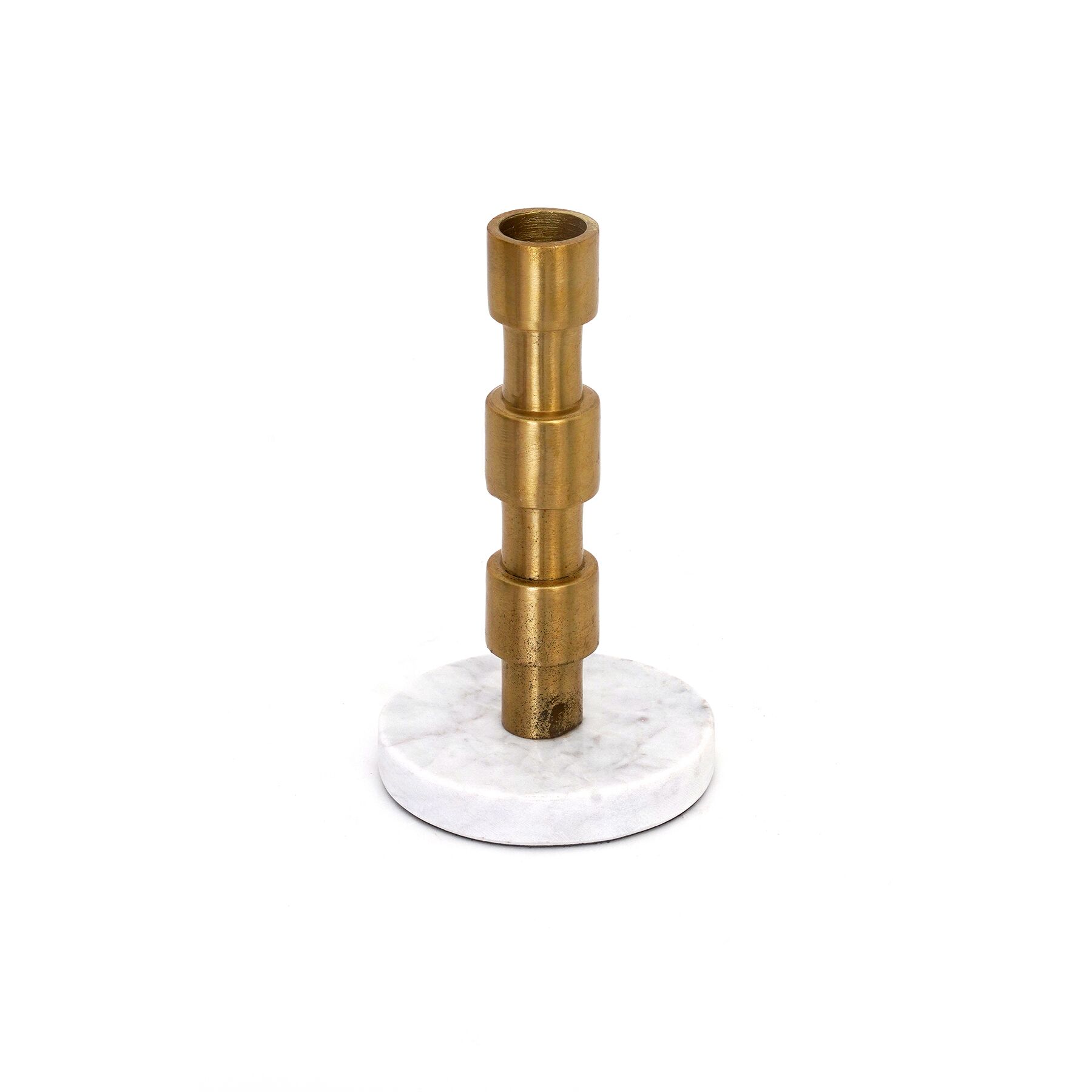 Adro Metal Candle Holder with Marble Base- 21 cm - Image 3