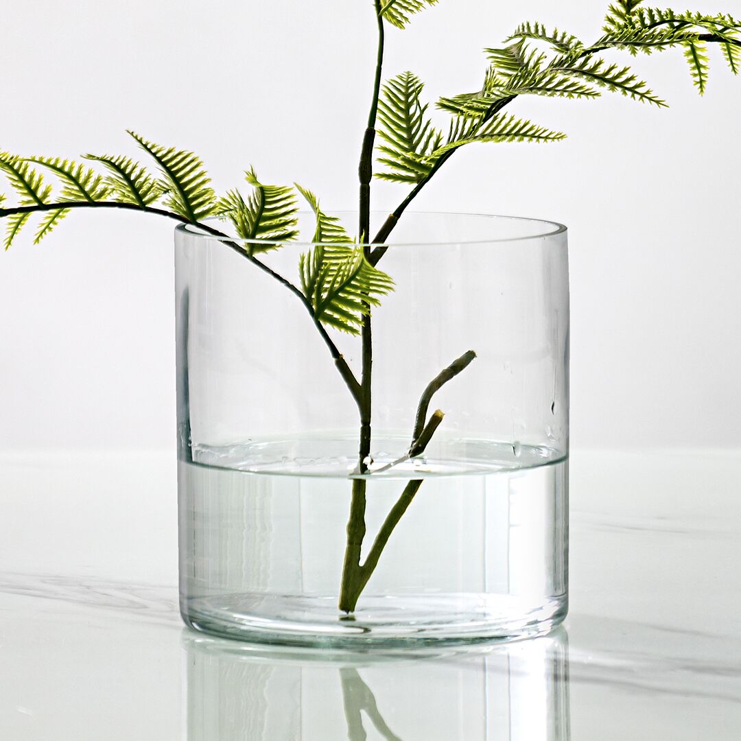 Atlas Clear glass cylinder vase 15x15cm - Image 3