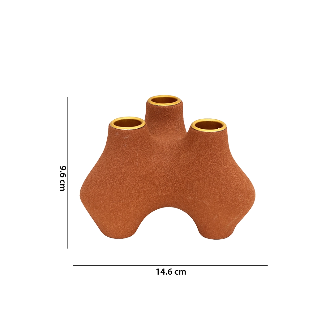 Auden ceramic candle holder 14.6X12.5X9.6cm - Image 2