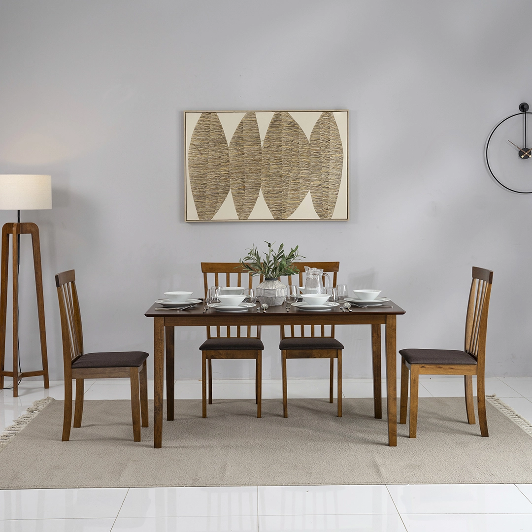 Broadway 6-Seater Dining Set-Antique Oak - Image 8
