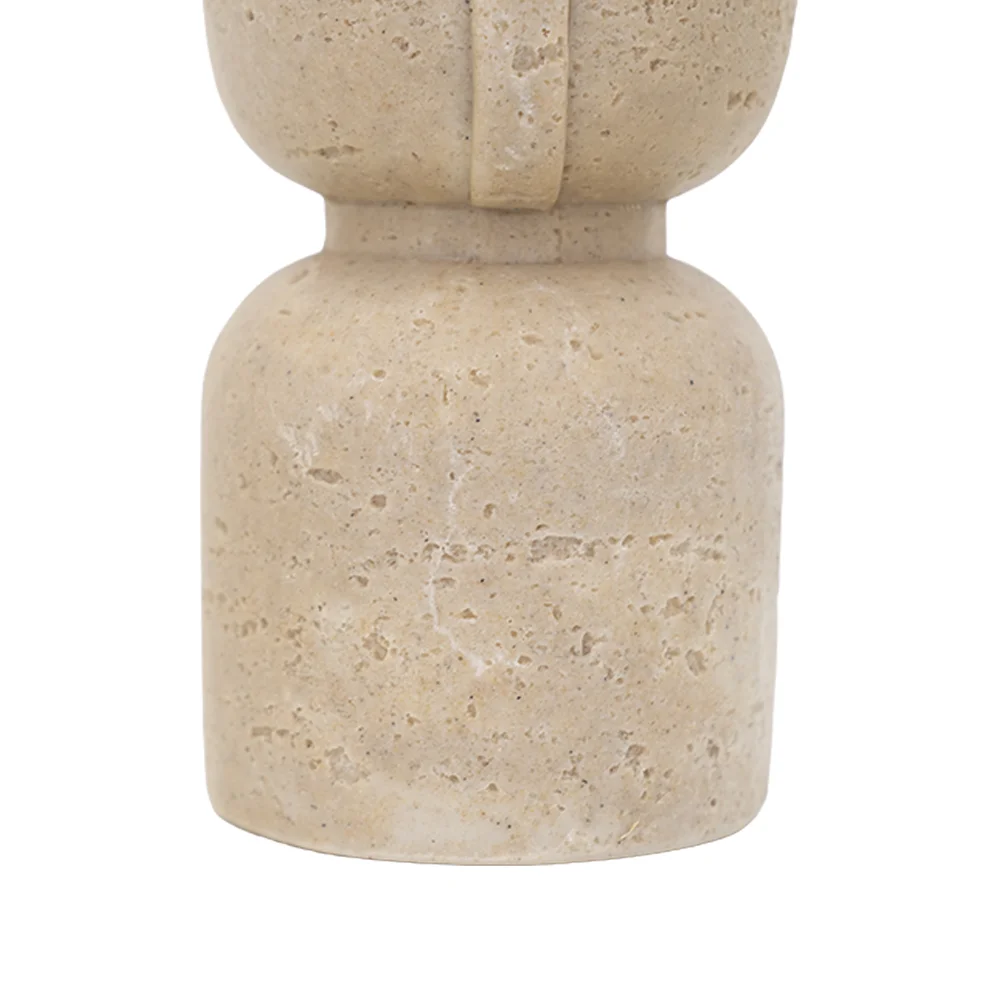Rabaque travertine candle holder 12?10.5x20cm - Image 3
