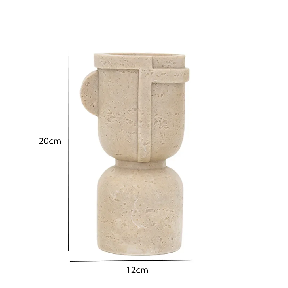 Rabaque travertine candle holder 12?10.5x20cm - Image 2
