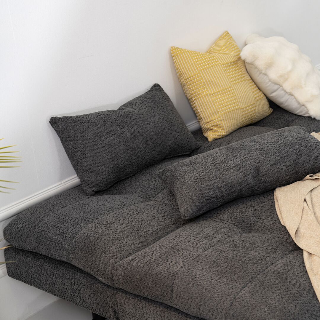 Sevina Sofa Bed-Dark Grey - Image 6