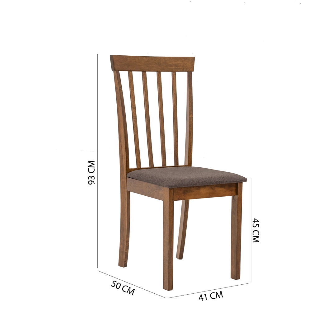 Broadway 6-Seater Dining Set-Antique Oak - Image 2