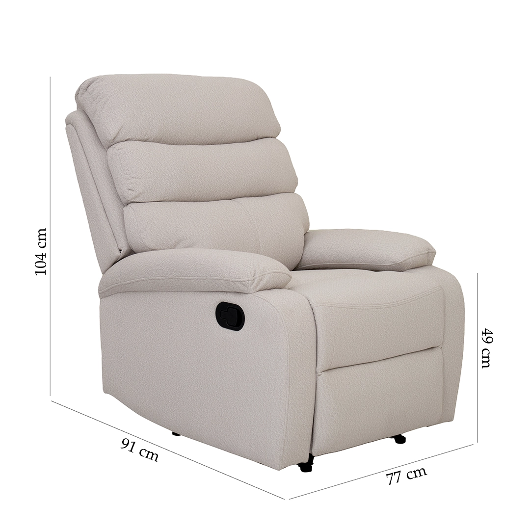 Alaska Recliner-Beige - Image 2