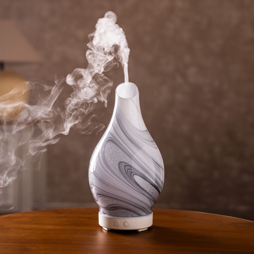 Aurenza 100ml Glass Aroma Diffuser White