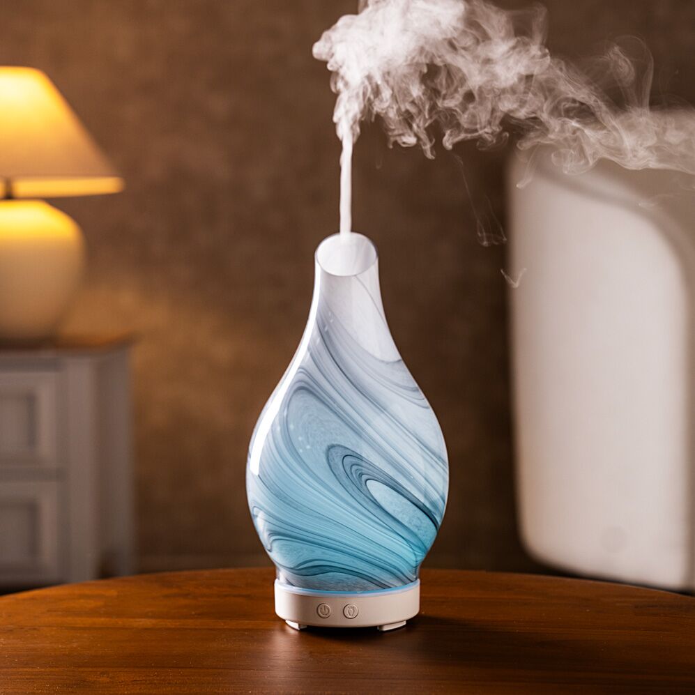 Aurenza 100ml Glass Aroma Diffuser White - Image 7