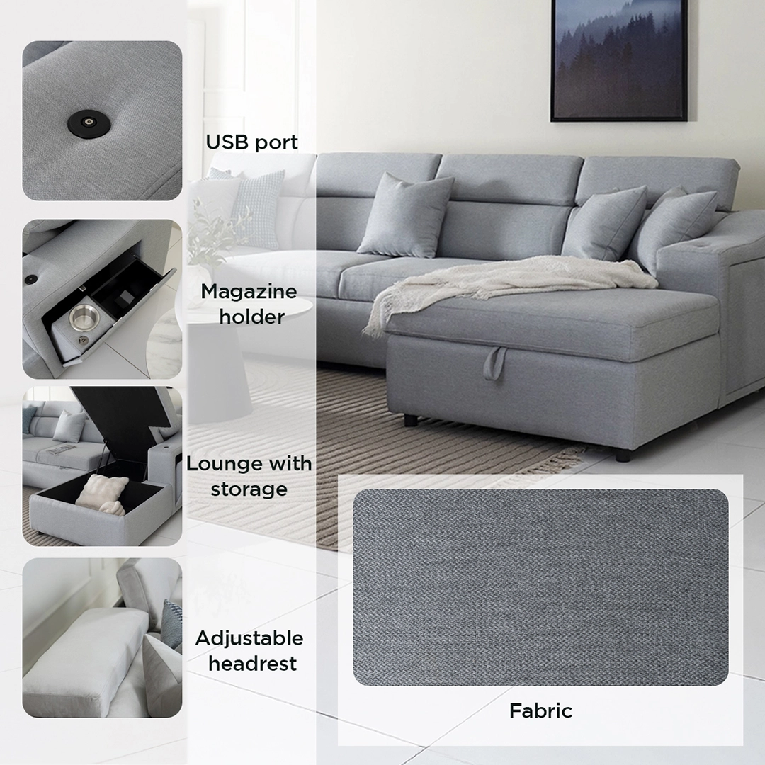 Cherish-Smart Sofa bed with Storage - Image 17