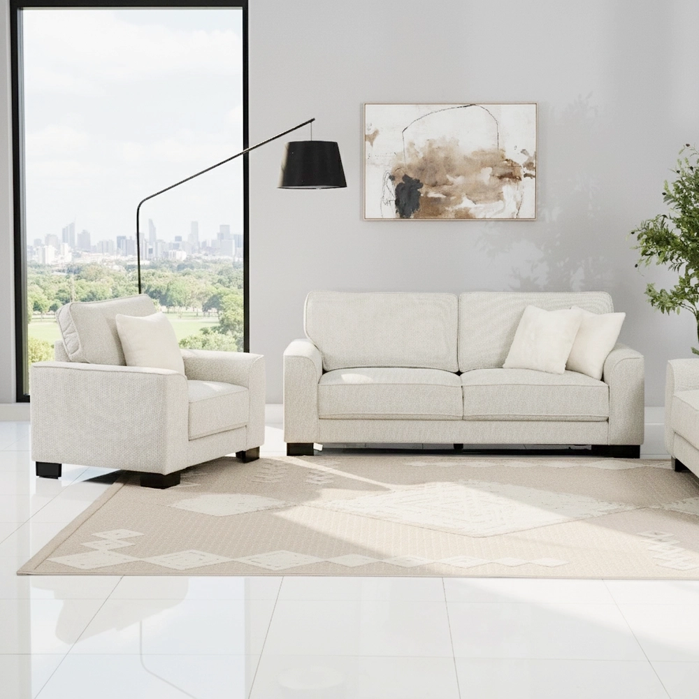 Zendaya 6-Seater Sofa Set-Off White - Image 15