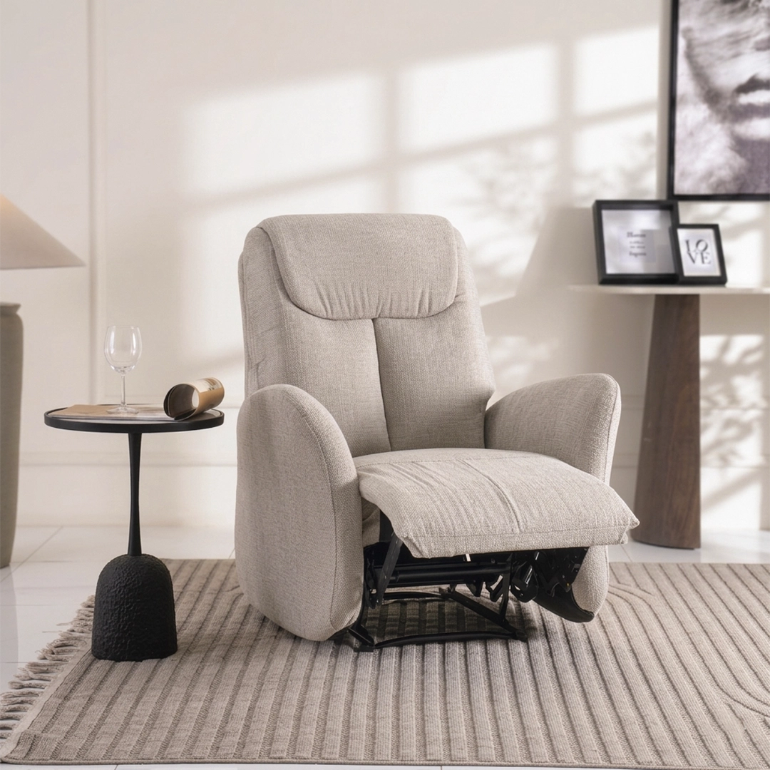 Auko Recliner Sofa-Beige - Image 3