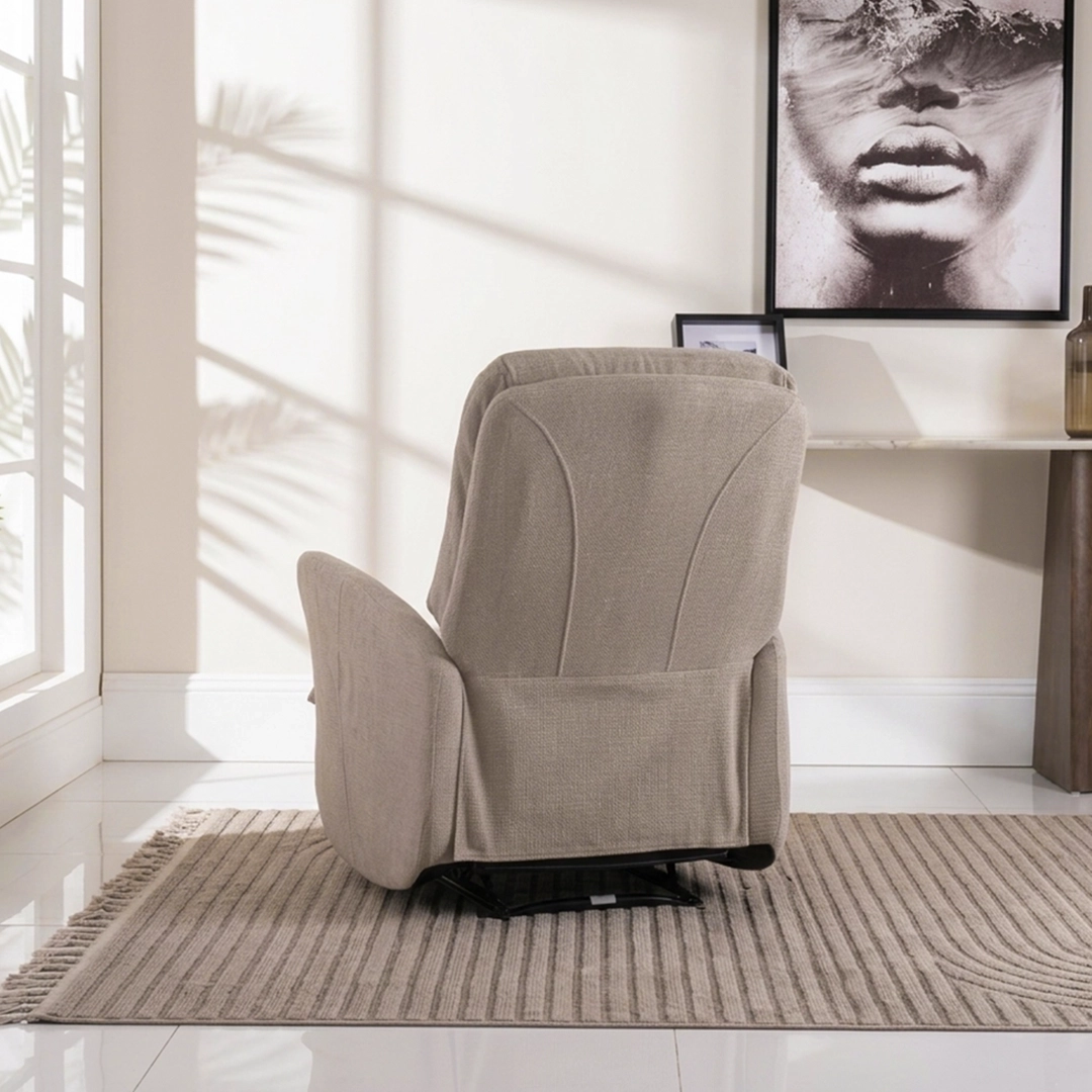 Auko Recliner Sofa-Beige - Image 4