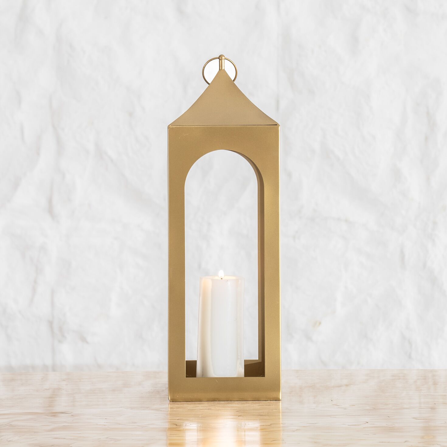 Mesa metal lantern 18X18X56 cm - Image 3