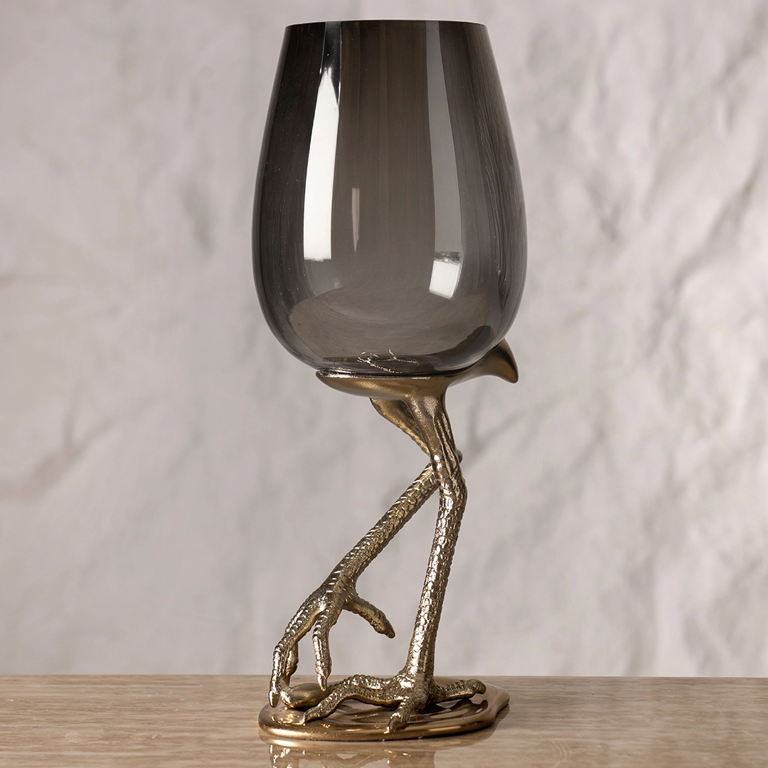 Serenya Footed Candle Holder Gold & Bronze 18.5X18X45Cm - Image 2