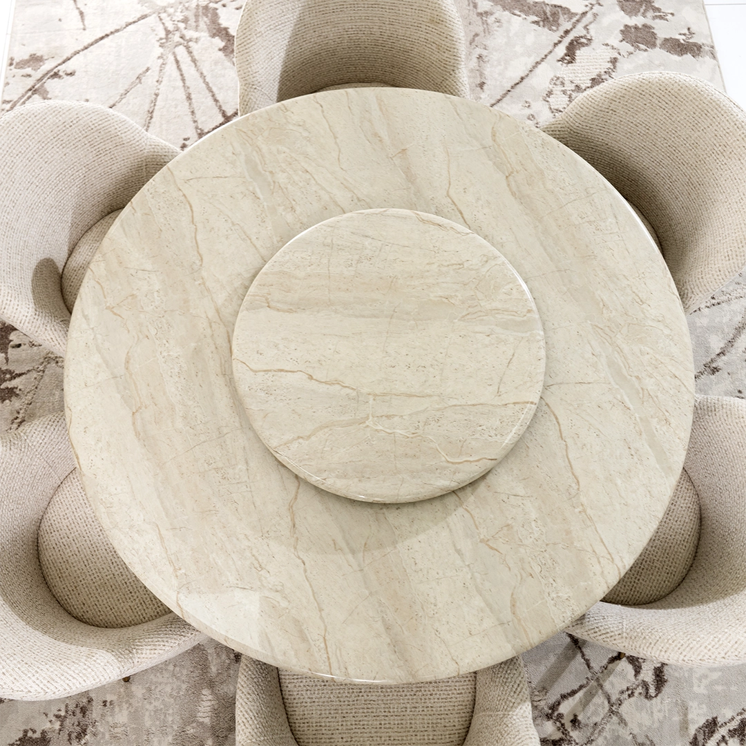 Petals 6-Seater Round Dining Set - Image 9