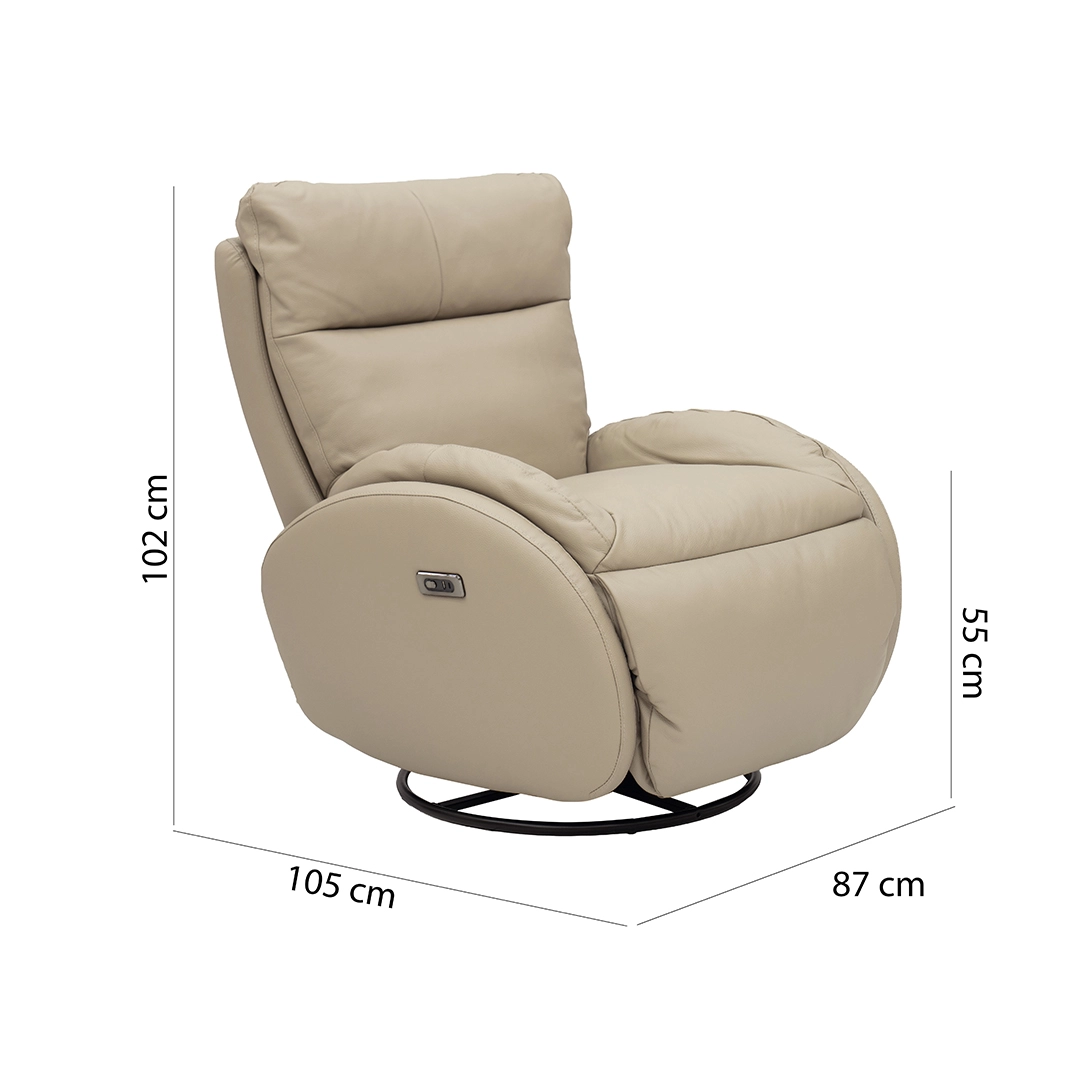 Spring Electric Recliner-Taupe - Image 2