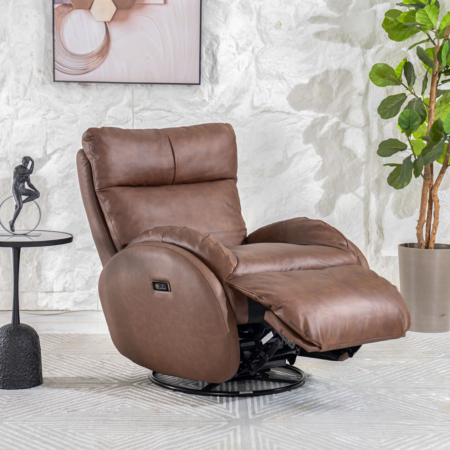 Spring Electric Recliner-Brown - Image 5