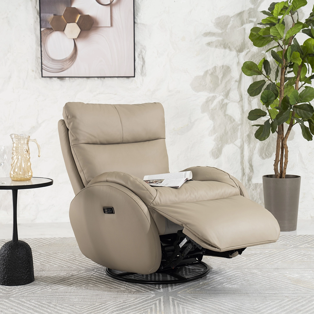 Spring Electric Recliner-Taupe - Image 4