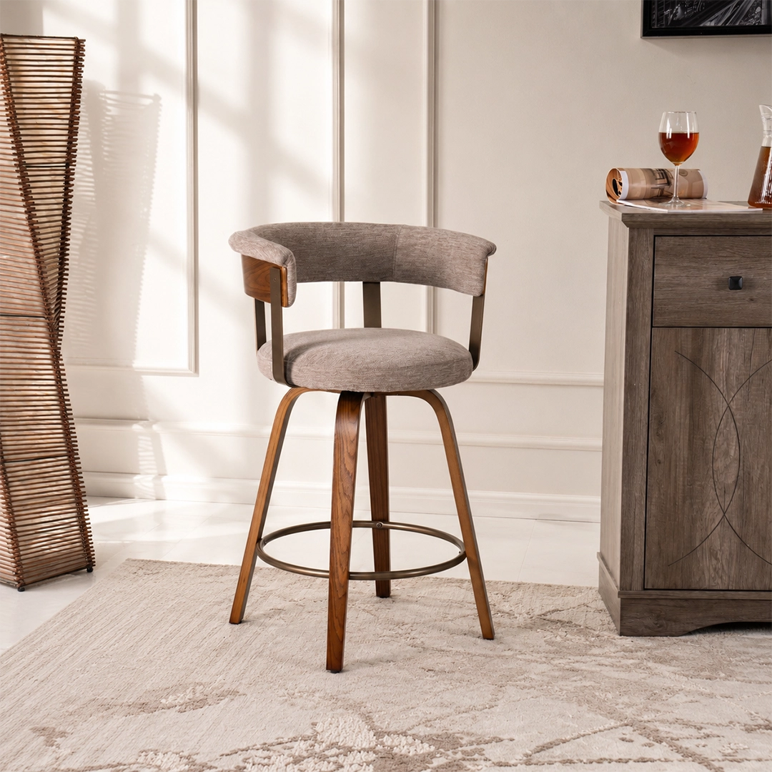 Juniper Bar Chair-Walnut