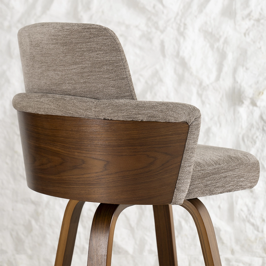 Ken Bar Chair-Walnut - Image 7