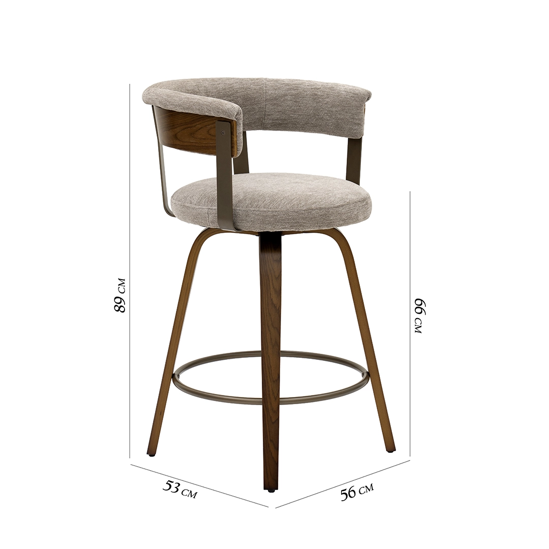 Juniper Bar Chair-Walnut - Image 2