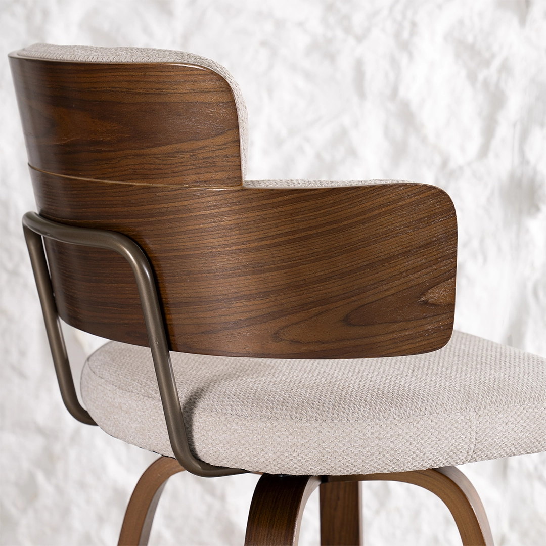 Viola Bar Chair-Beige - Image 6