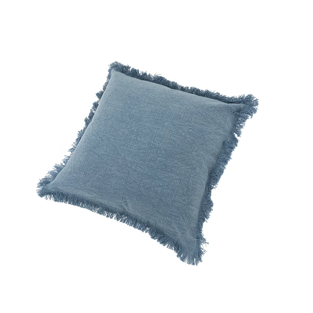Heston stonewash blue cushion 45×45 cm - Image 4