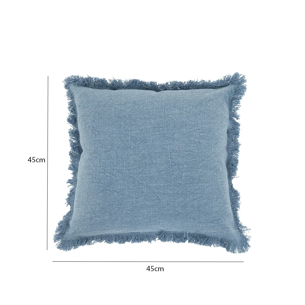 Heston stonewash blue cushion 45×45 cm - Image 2