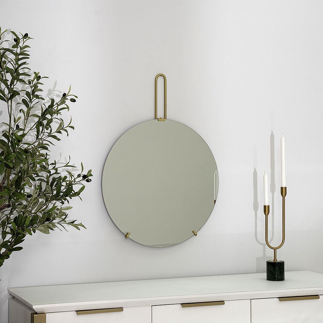 sierra decorative metal mirror gold 60×2.5x82cm - Image 4