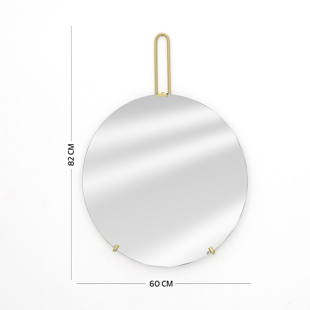 sierra decorative metal mirror gold 60×2.5x82cm - Image 2