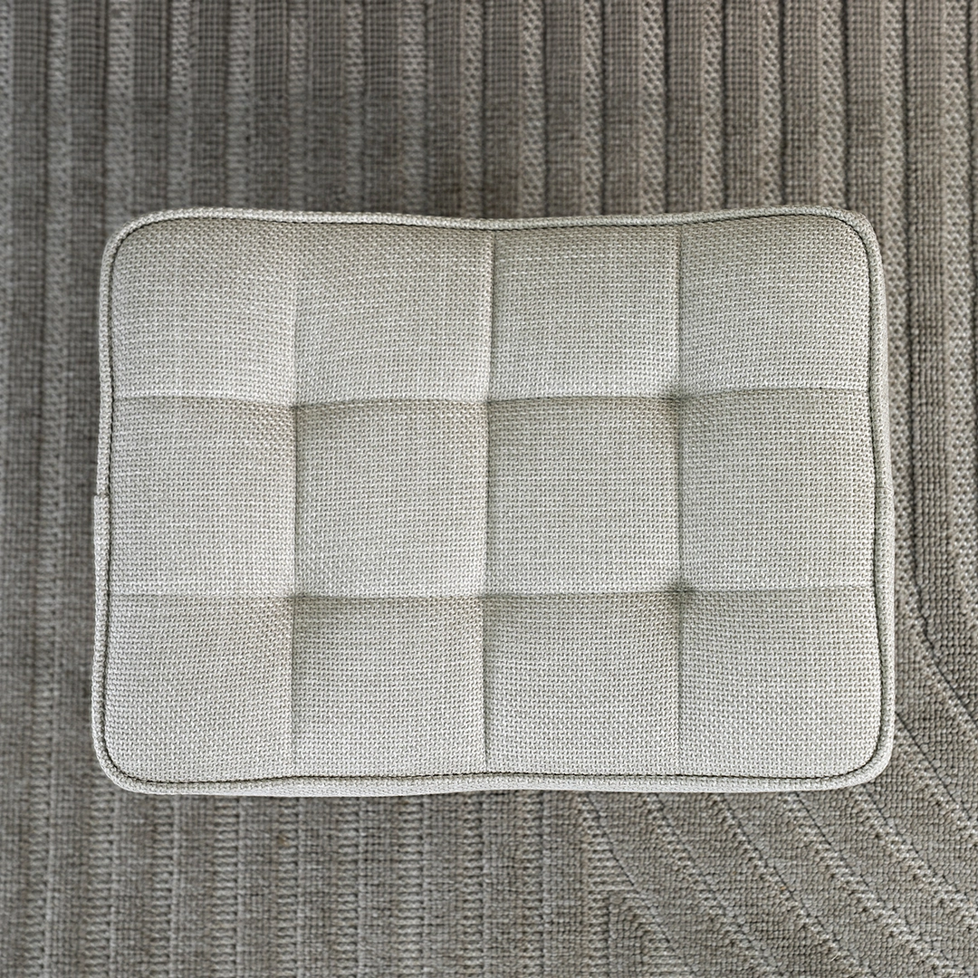 Geona Leisure Chair with Footstool-Beige - Image 4