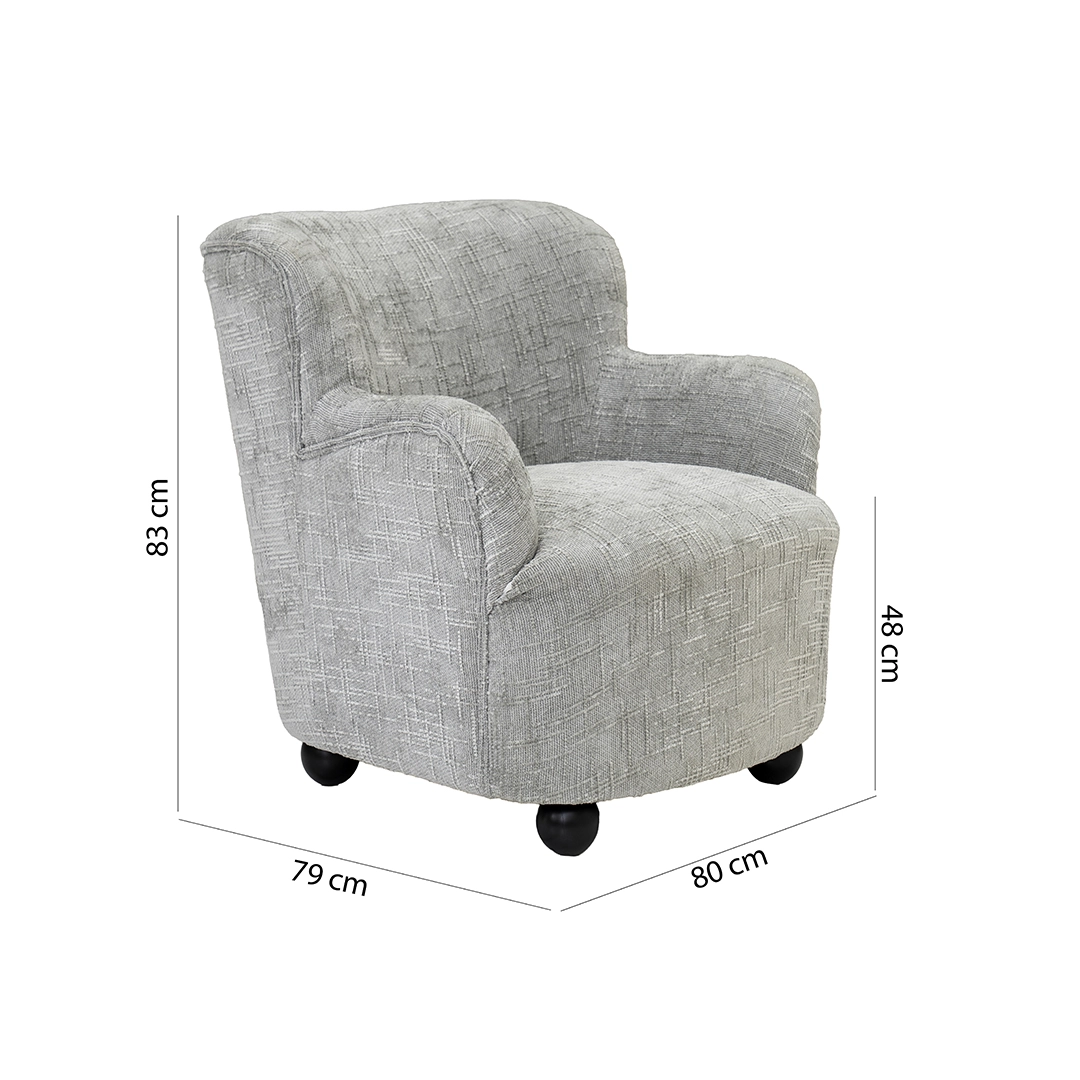 Modena Leisure Chair-Grey - Image 2