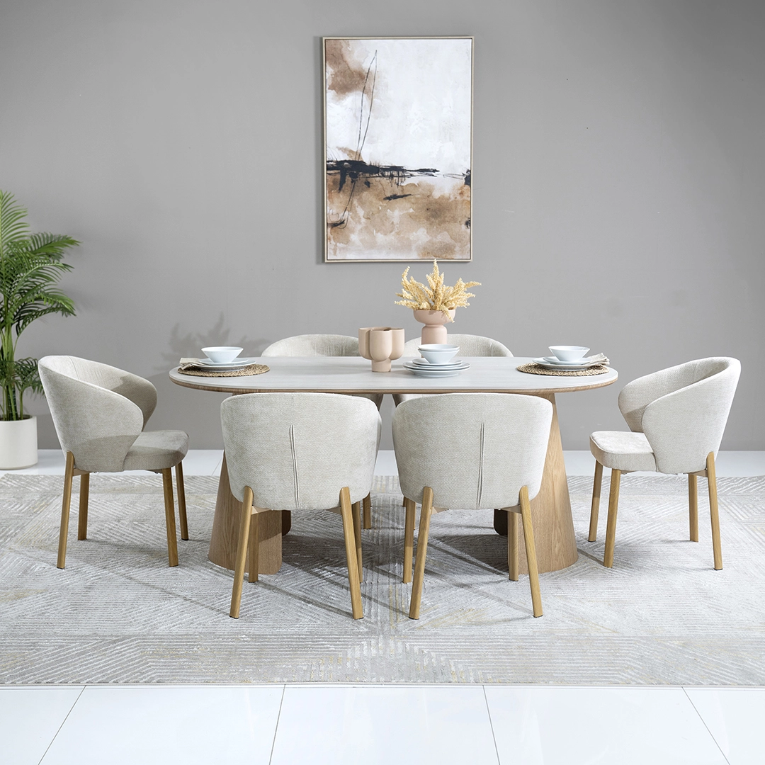 Fern 6-Seater Dining Set - Image 4