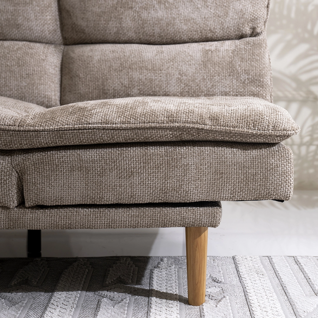 Dustin 3-Seater Sofa Bed-Beige - Image 8