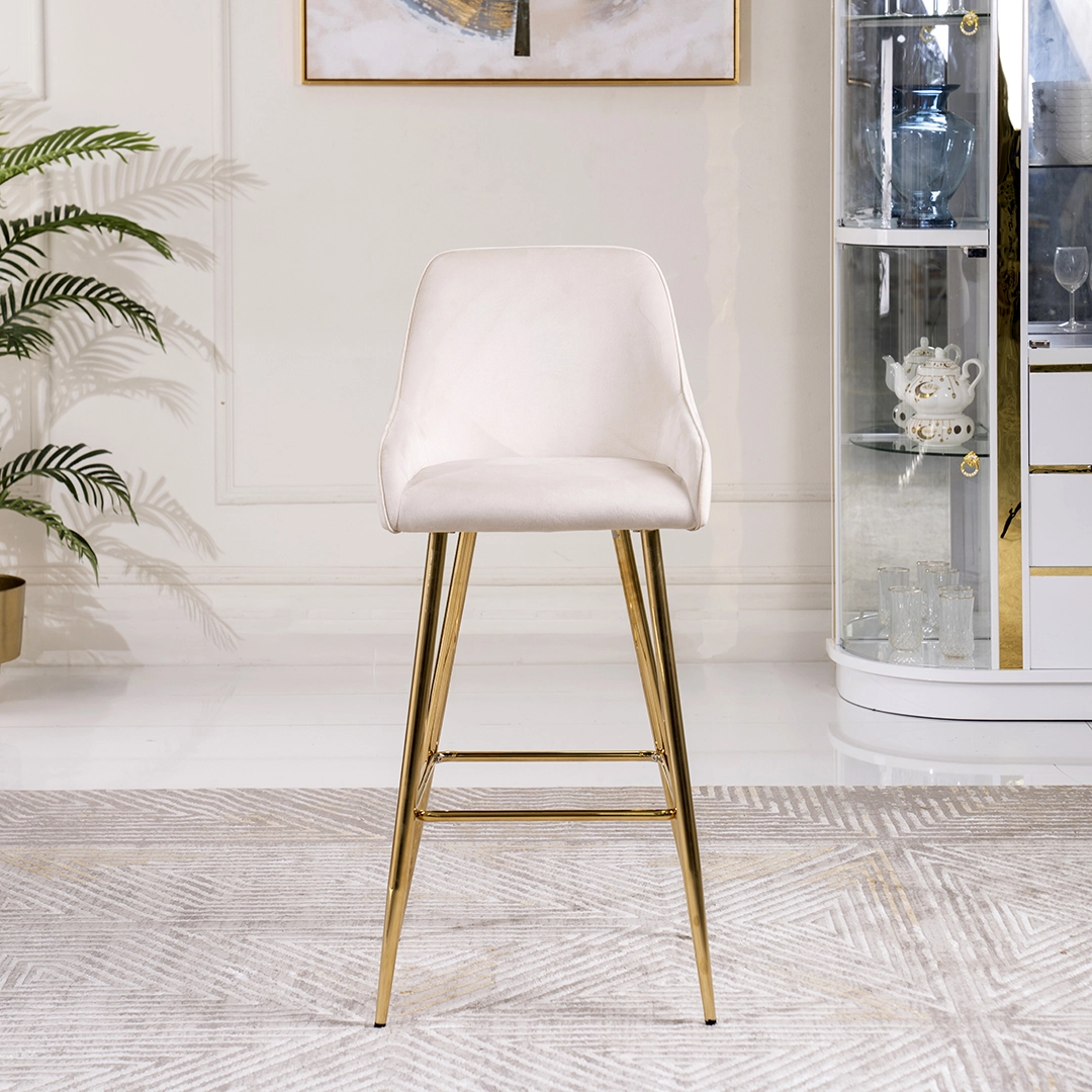 Diva Bar Chair-Beige - Image 7