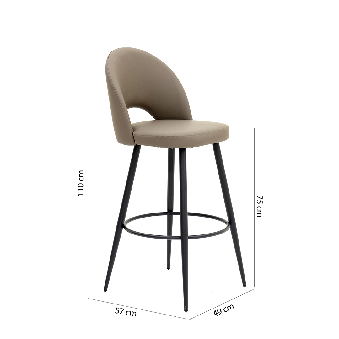 Stella Bar Chair-Khaki - Image 2