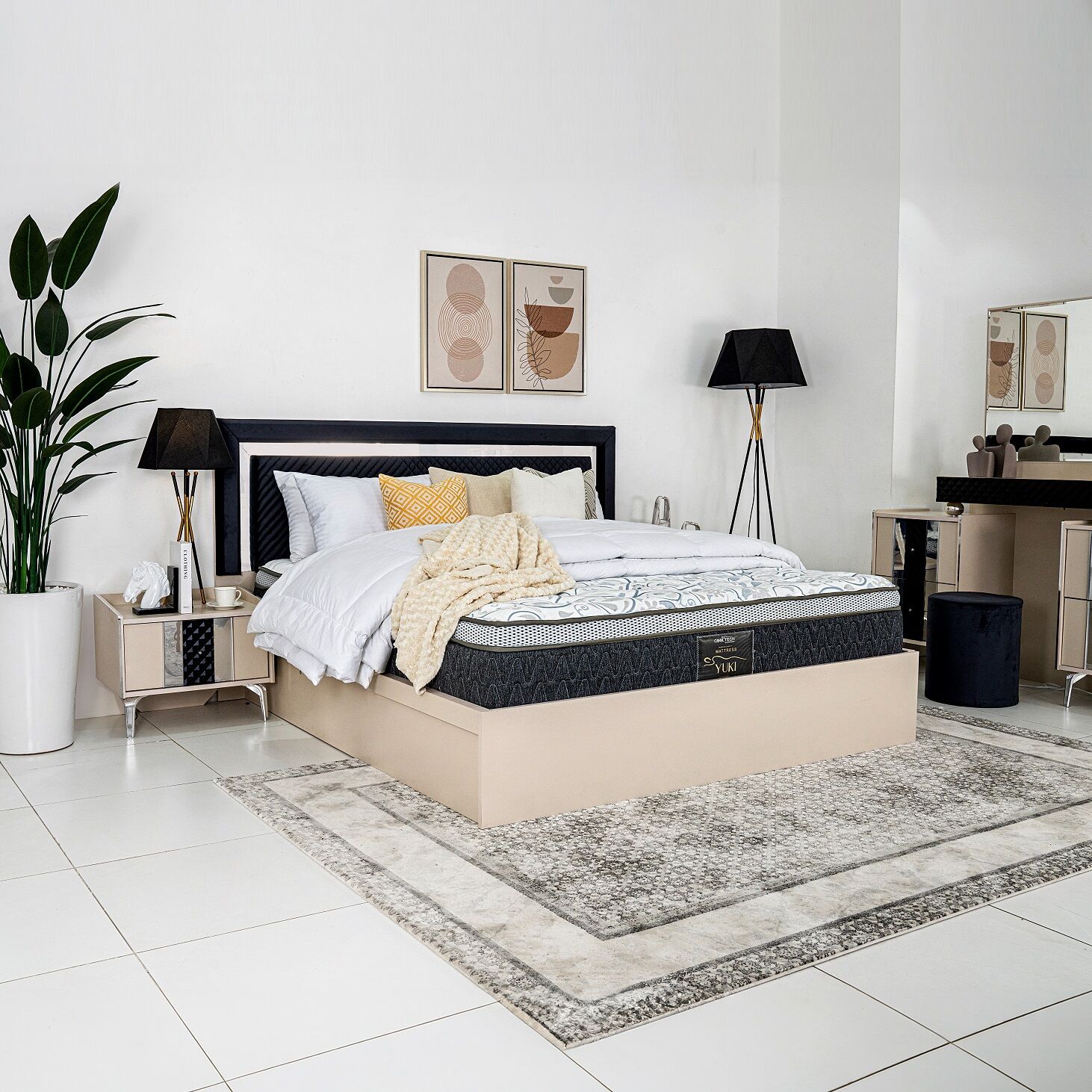Yuki Memory Foam Box Top Pocket Spring Mattress - Image 2