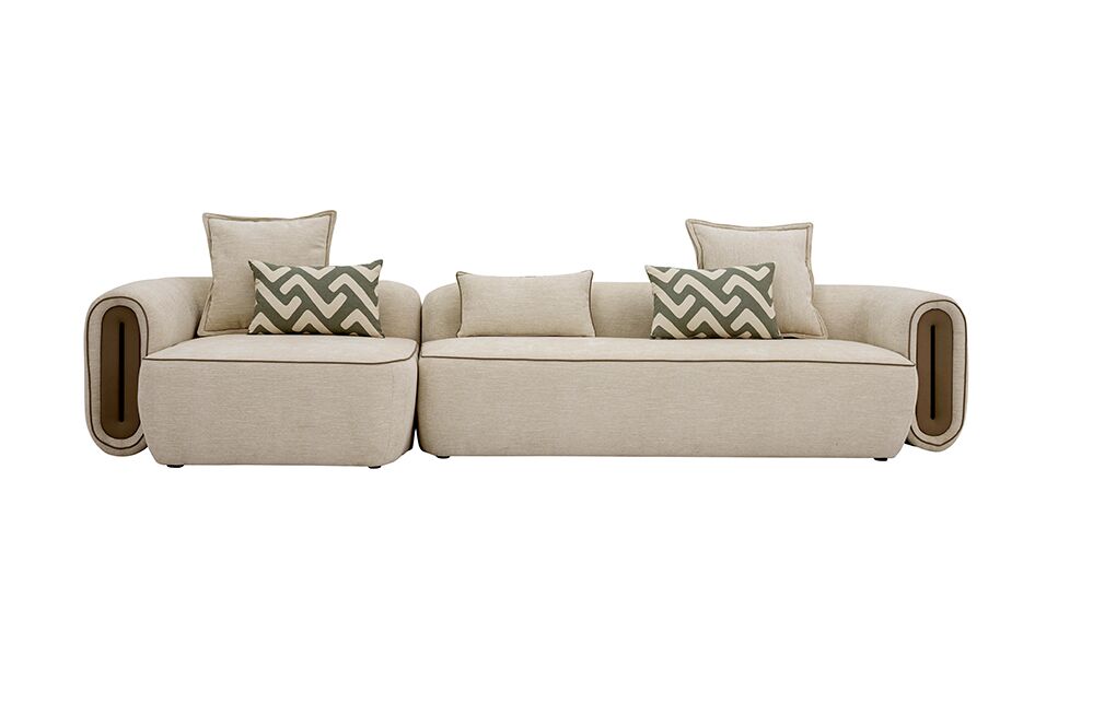 Azzura Corner Sofa With Ottoman - Image 4