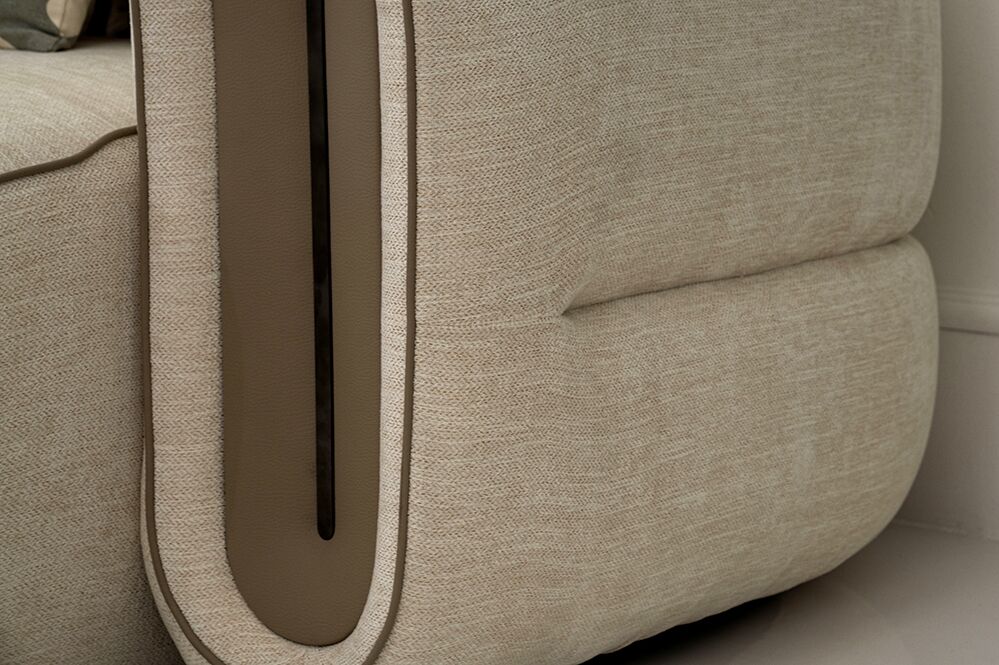 Azzura Corner Sofa With Ottoman - Image 7