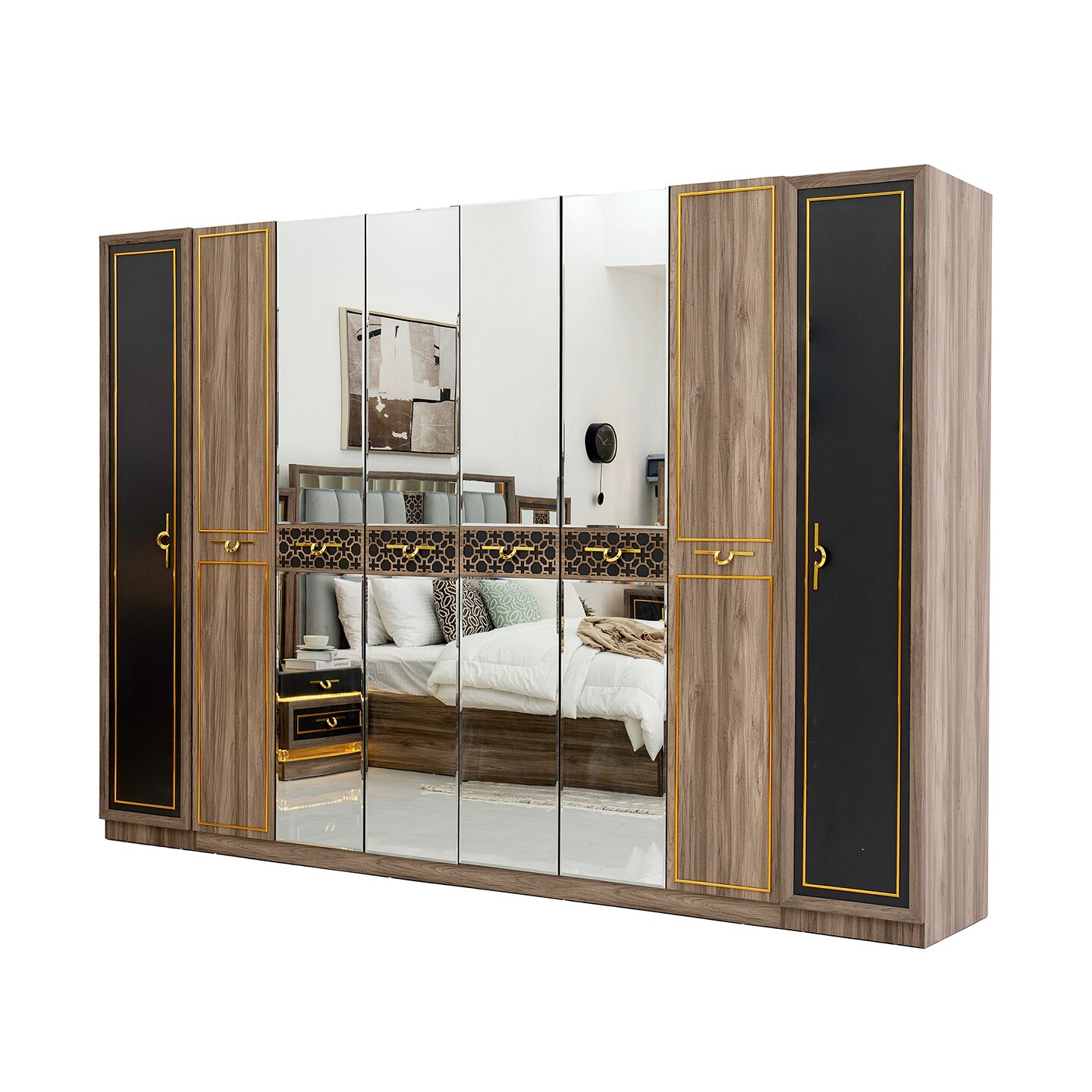 Clara 9-Piece Super King Bedroom Set With Hydraulic Storage-200*200 cm - Image 23