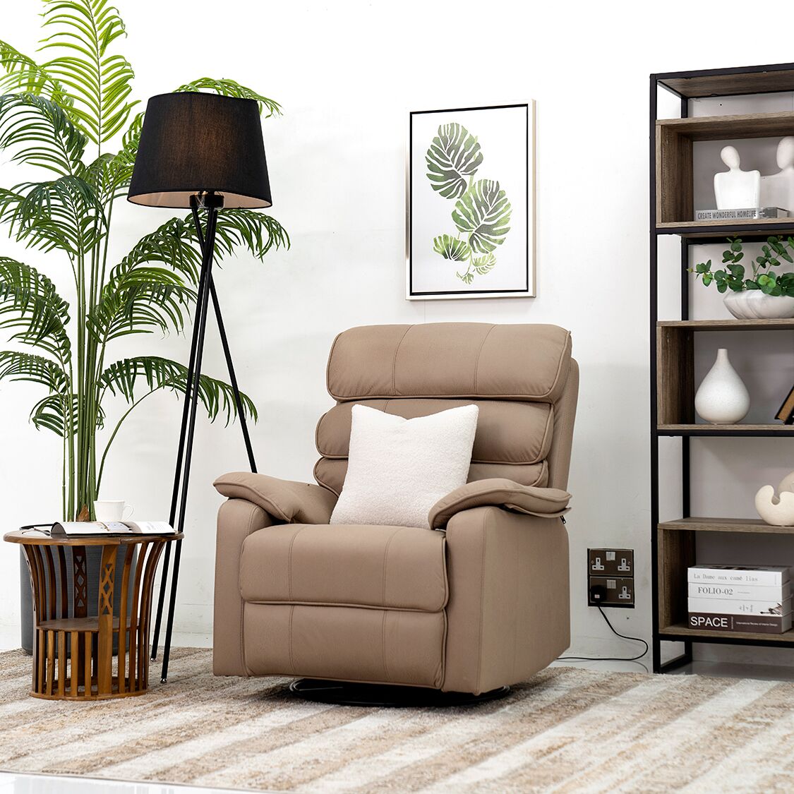 Morano Recliner Sofa-Khaki - Image 10