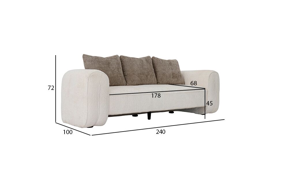 Reese 3 Seater Sofa - Image 5