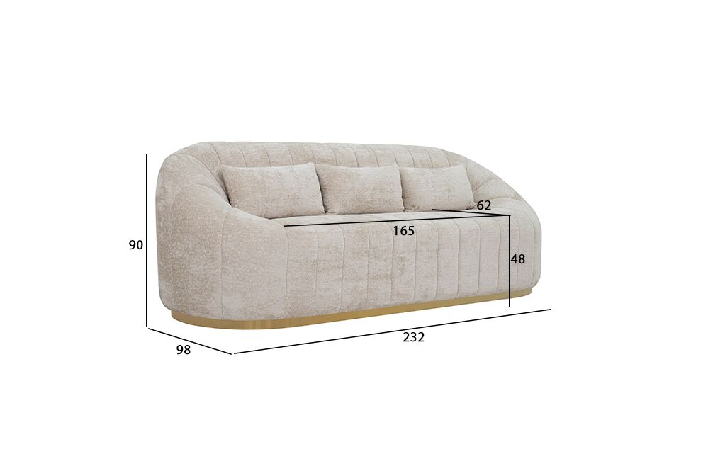 Klaan 3 Seater Sofa - Image 2