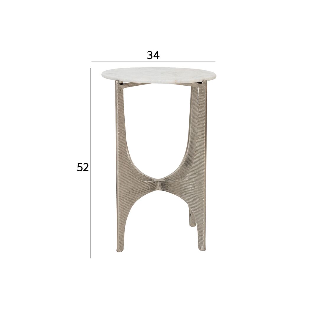 Textured Round Nest of tables - Image 2