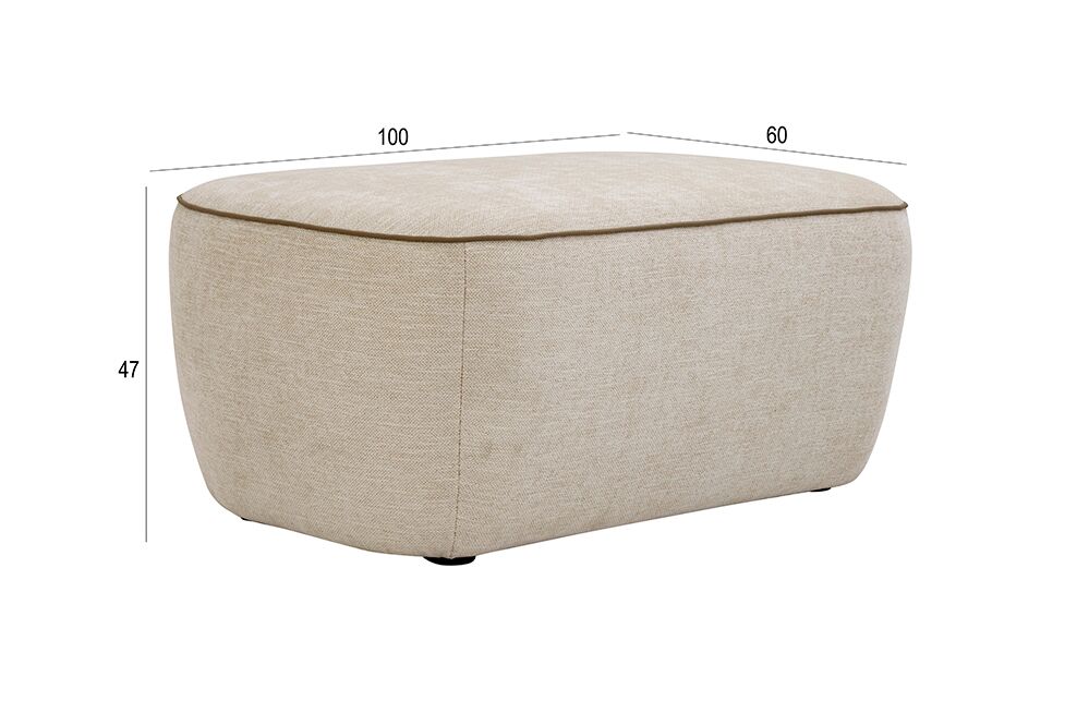 Azzura Corner Sofa With Ottoman - Image 3