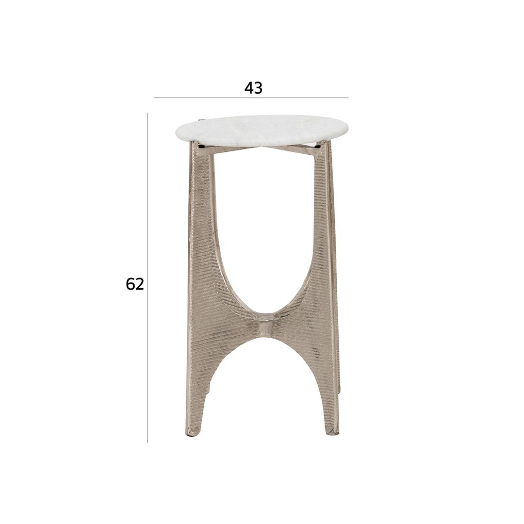 Textured Round Nest of tables - Image 3
