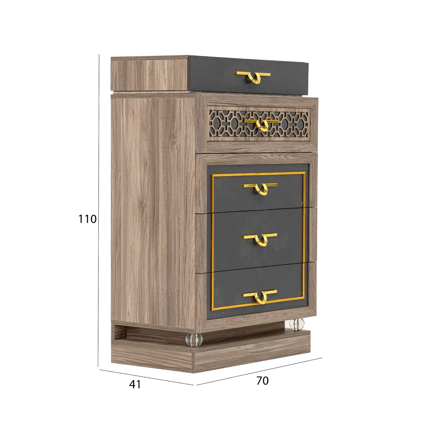 Clara 9-Piece Super King Bedroom Set With Hydraulic Storage-200*200 cm - Image 7