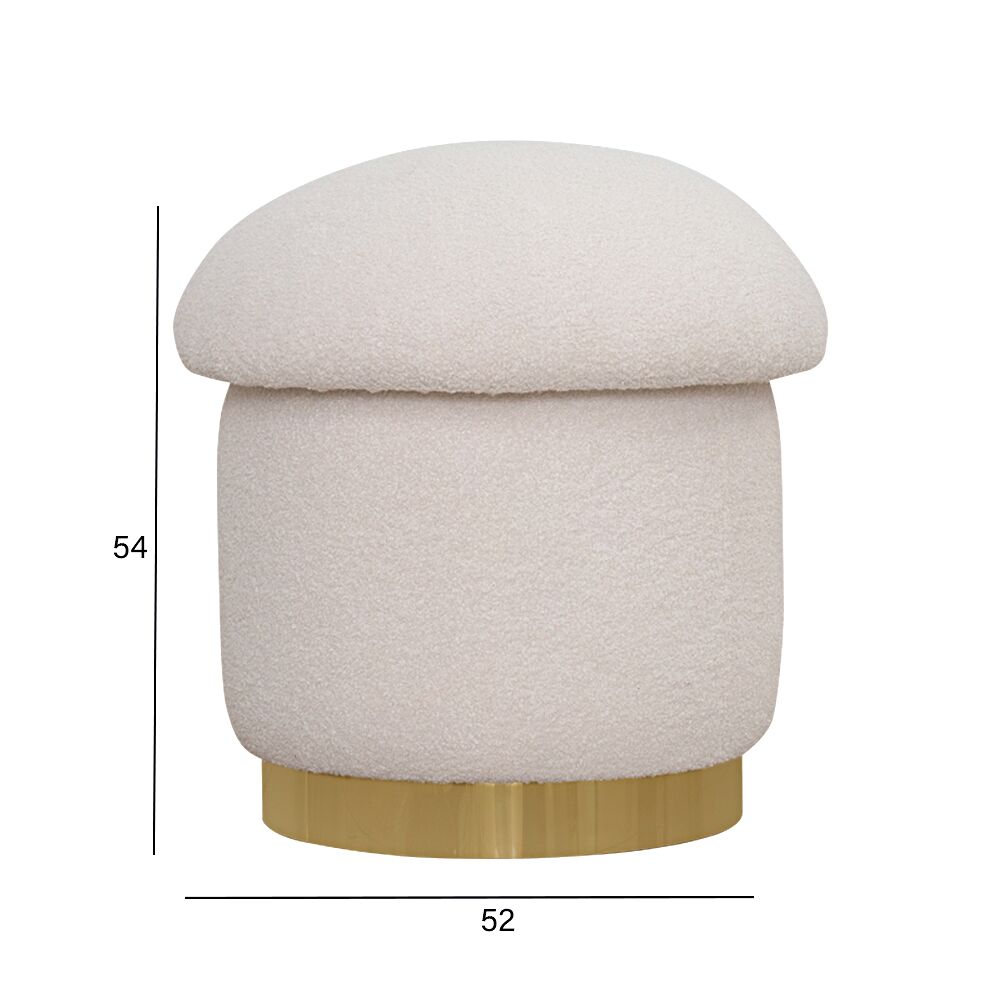 Ava Sofa Set with Mushroom Pouffe - Image 5