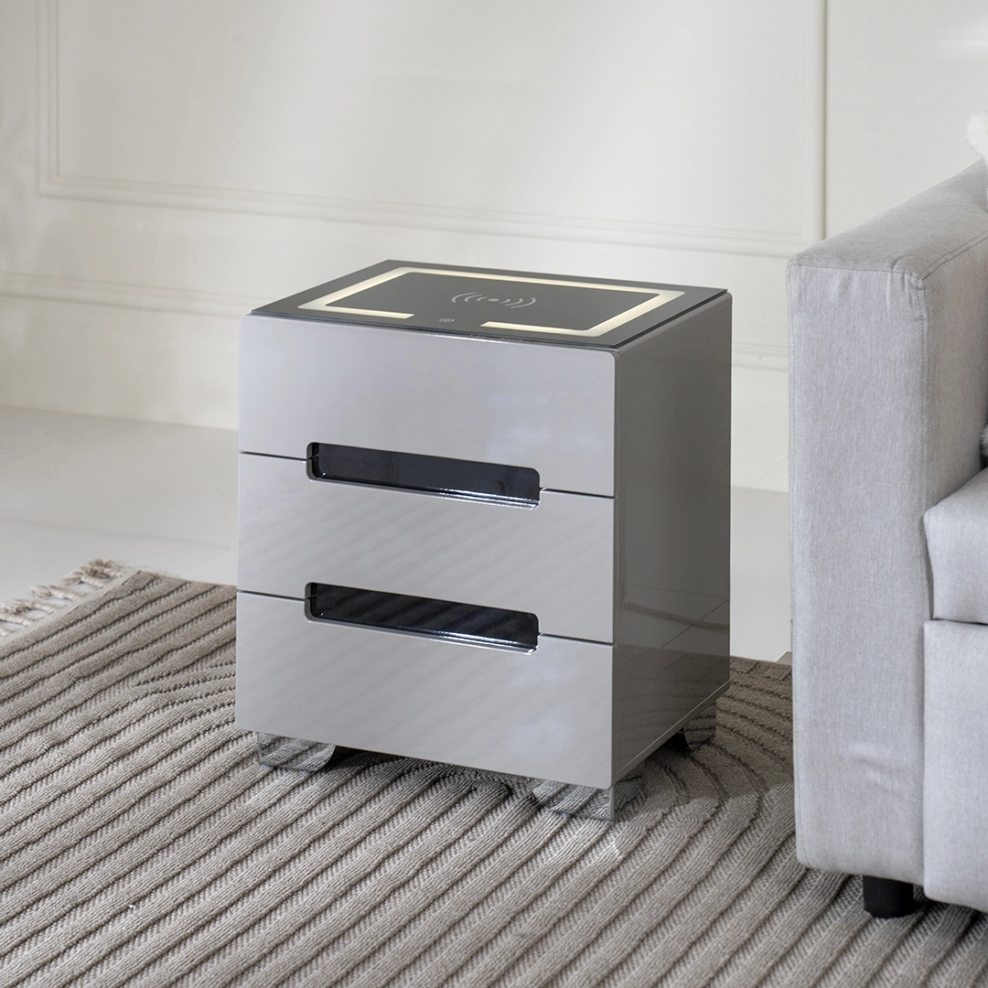 Abbey Smart Night Stand-Grey - Image 10