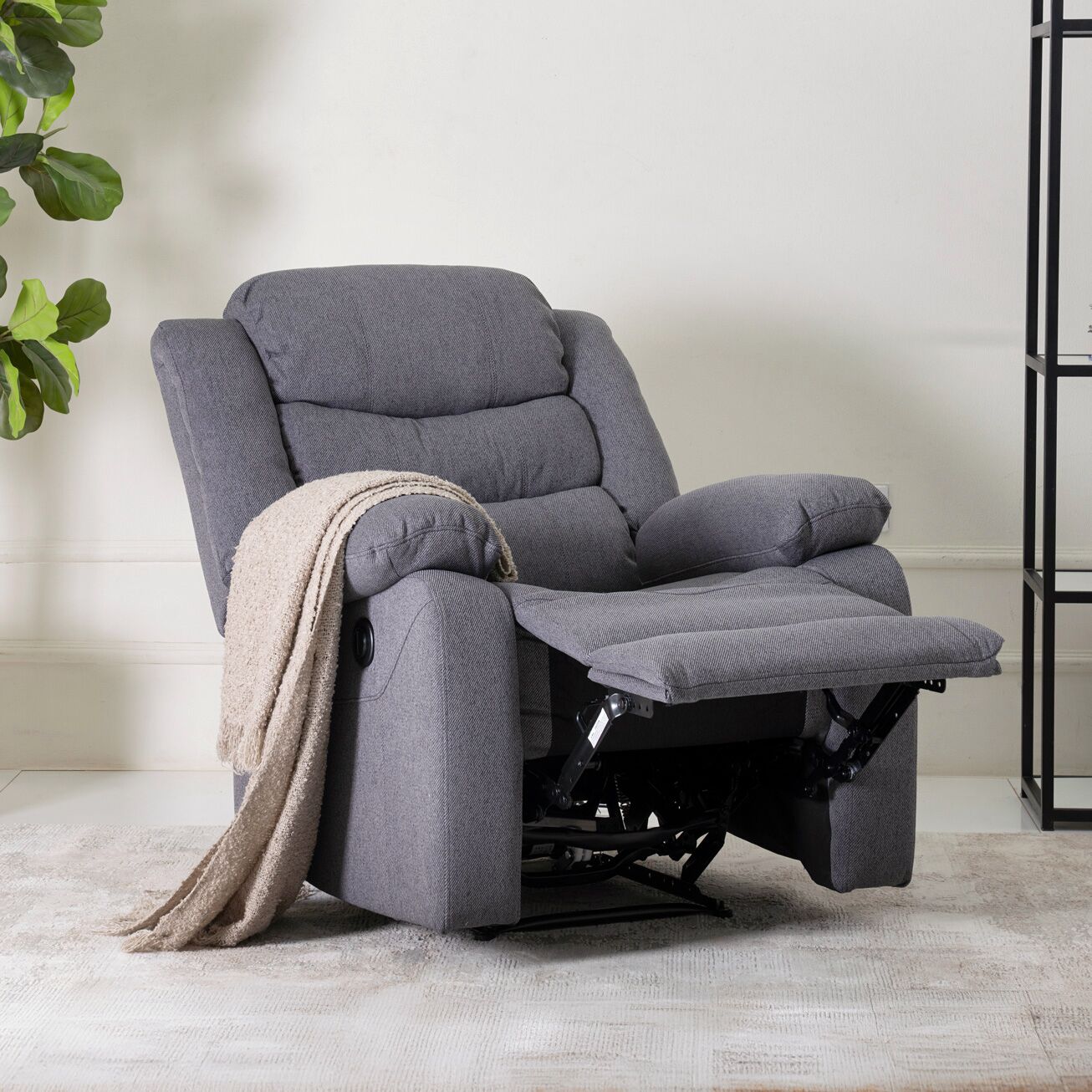 Davis Electric Recliner- Dark Grey - Image 3