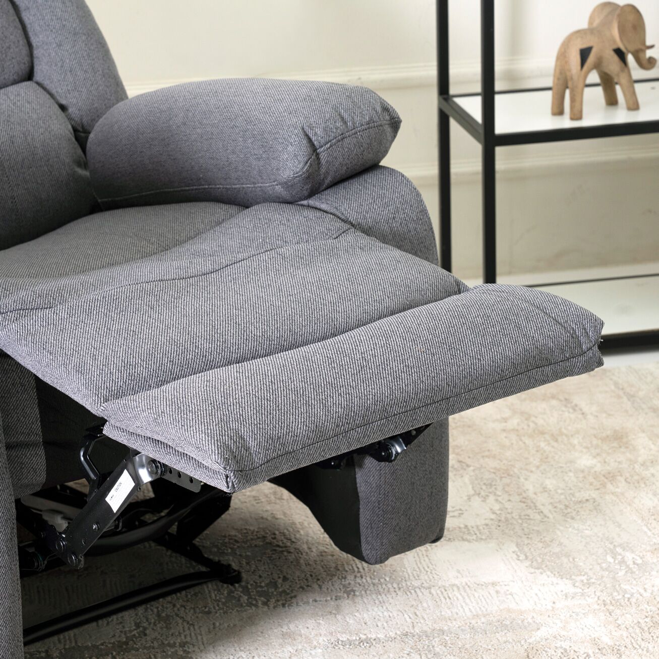 Davis Electric Recliner- Dark Grey - Image 4